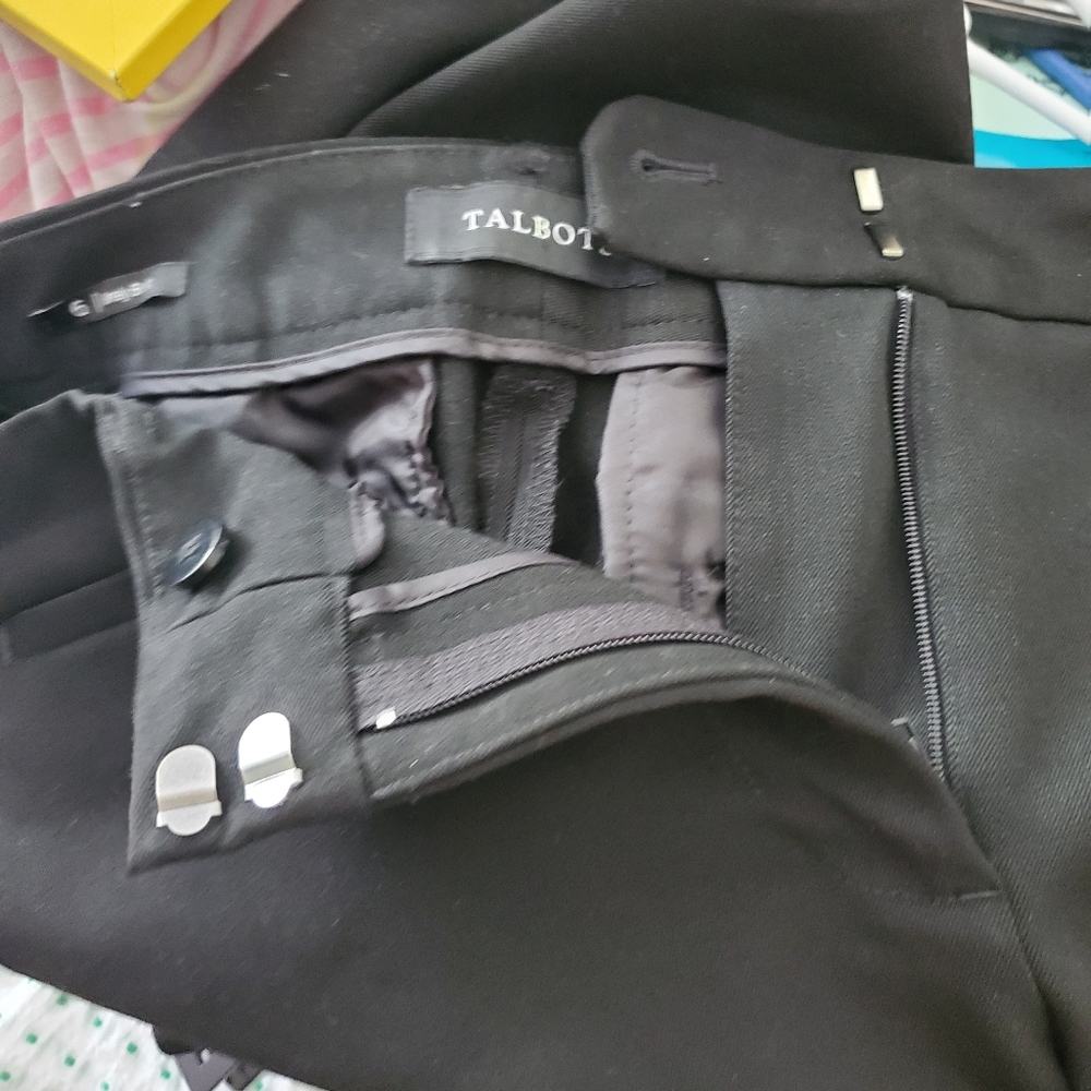 Heavy-weight black talbot trousers